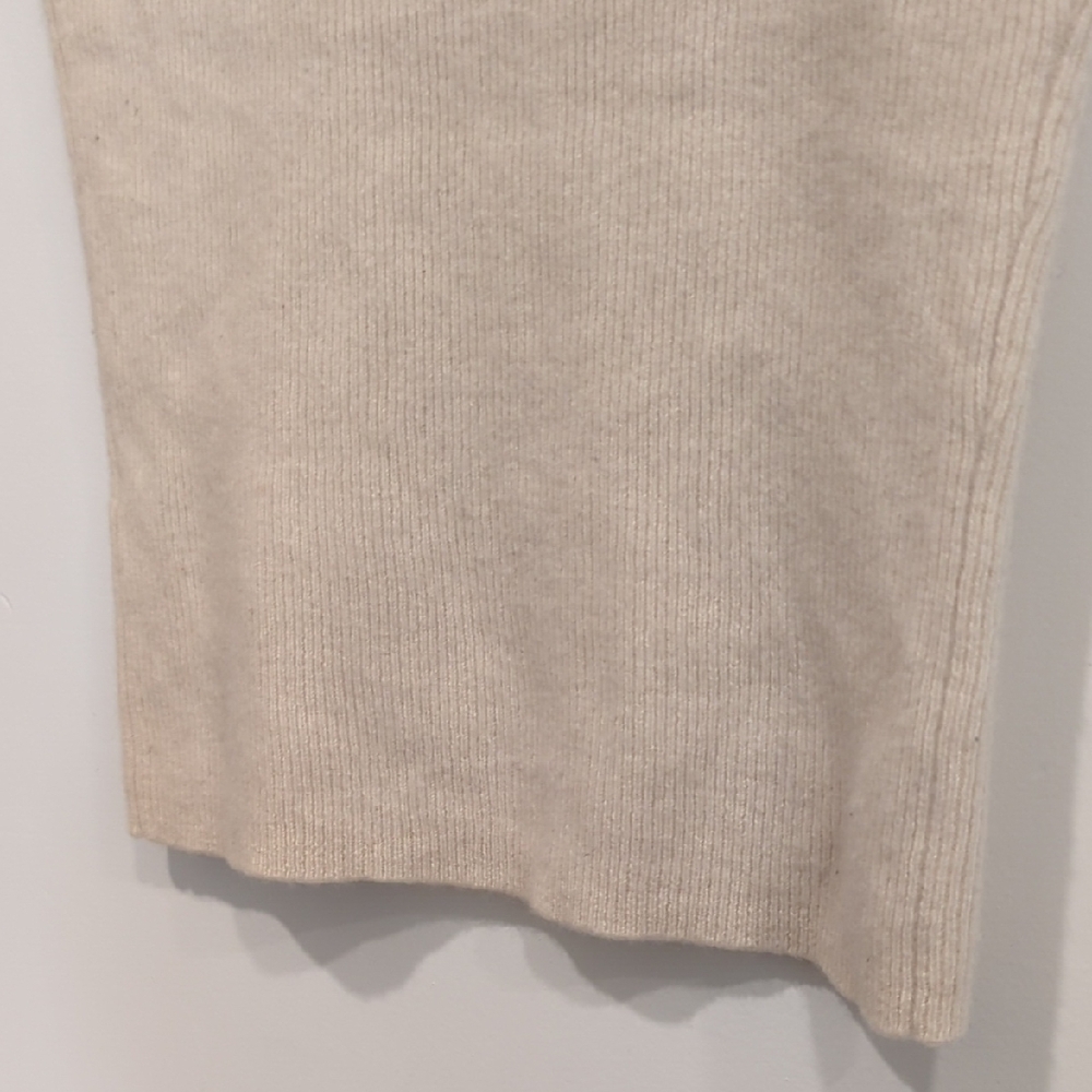 Vintage The Limited Ivory Cashmere Ribbed Knit Tank Top - Picture 8 of 9